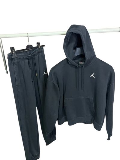 Jordan Black Hoodie And Joggers Set #M
